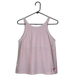 NIKE Girls 2-in-1 Dri-FIT Striped Training Tank Top with Built-In Sports Bra